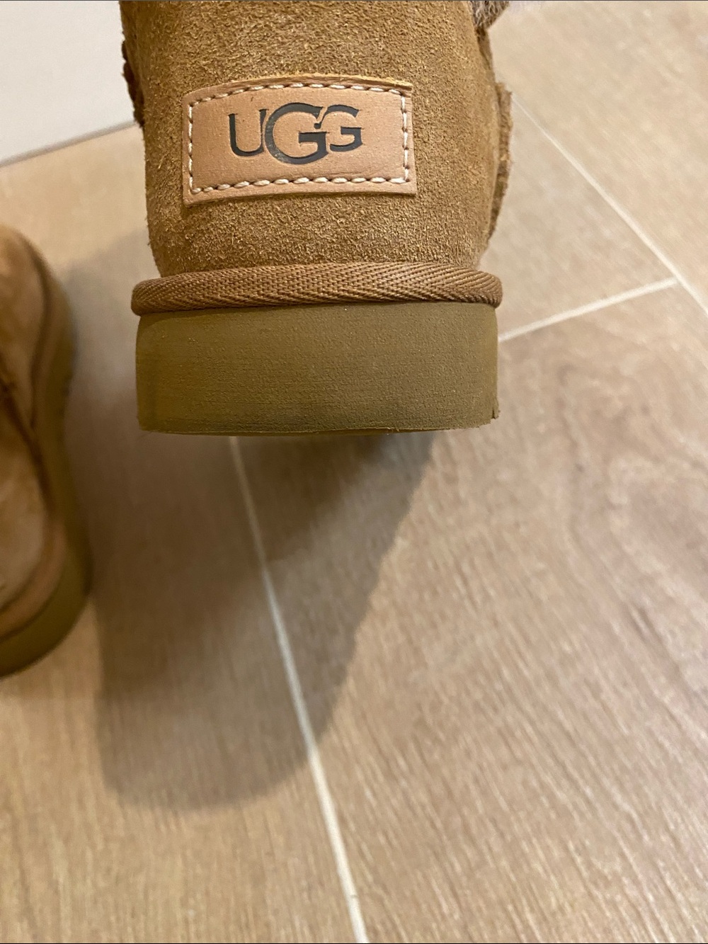 UGG Chestnut Button Shearling Mid-Calf Boots - Picture 8 of 9